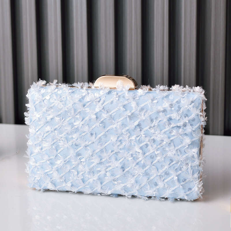 Dinner Bag New Bead Banquet Velvet Cheongsam Black Versatile High End Dress Bag KQ