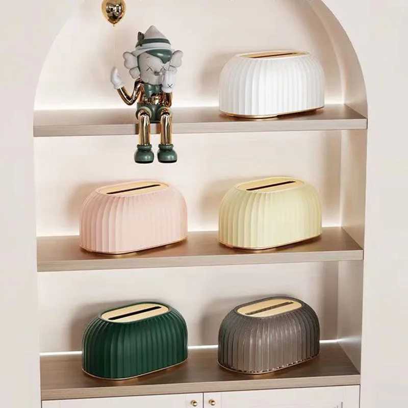 Home Paper Box with Spring Base Large Capacity Napkin Storage Case Organizer High Quality Toilet Paper Box Table Napkin HolderM251124