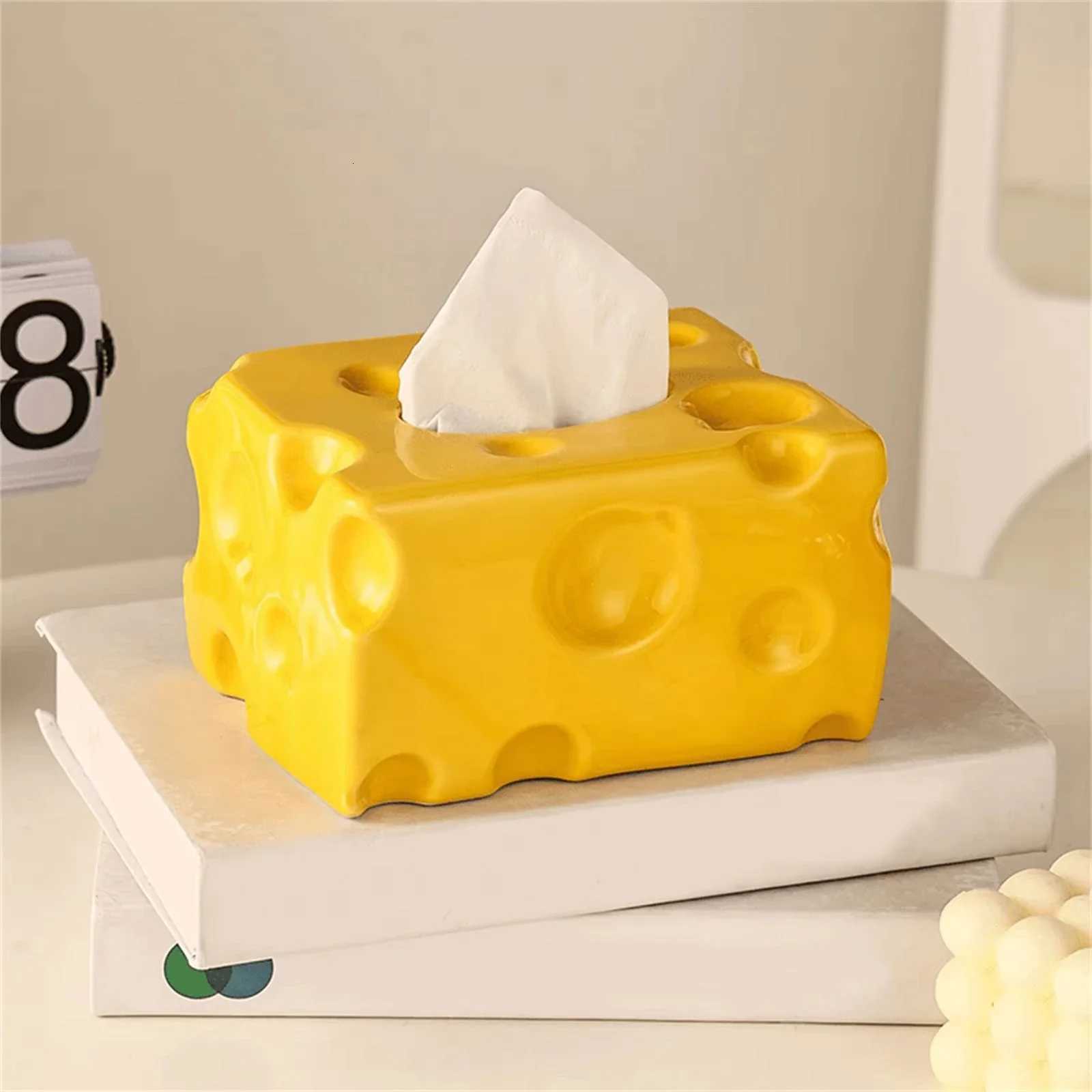 Creative Cheese Tissue Box Holder Simple Dryer Sheet Container Napkin Toilet Paper Organizer Paper Box Towel DispenserM251124