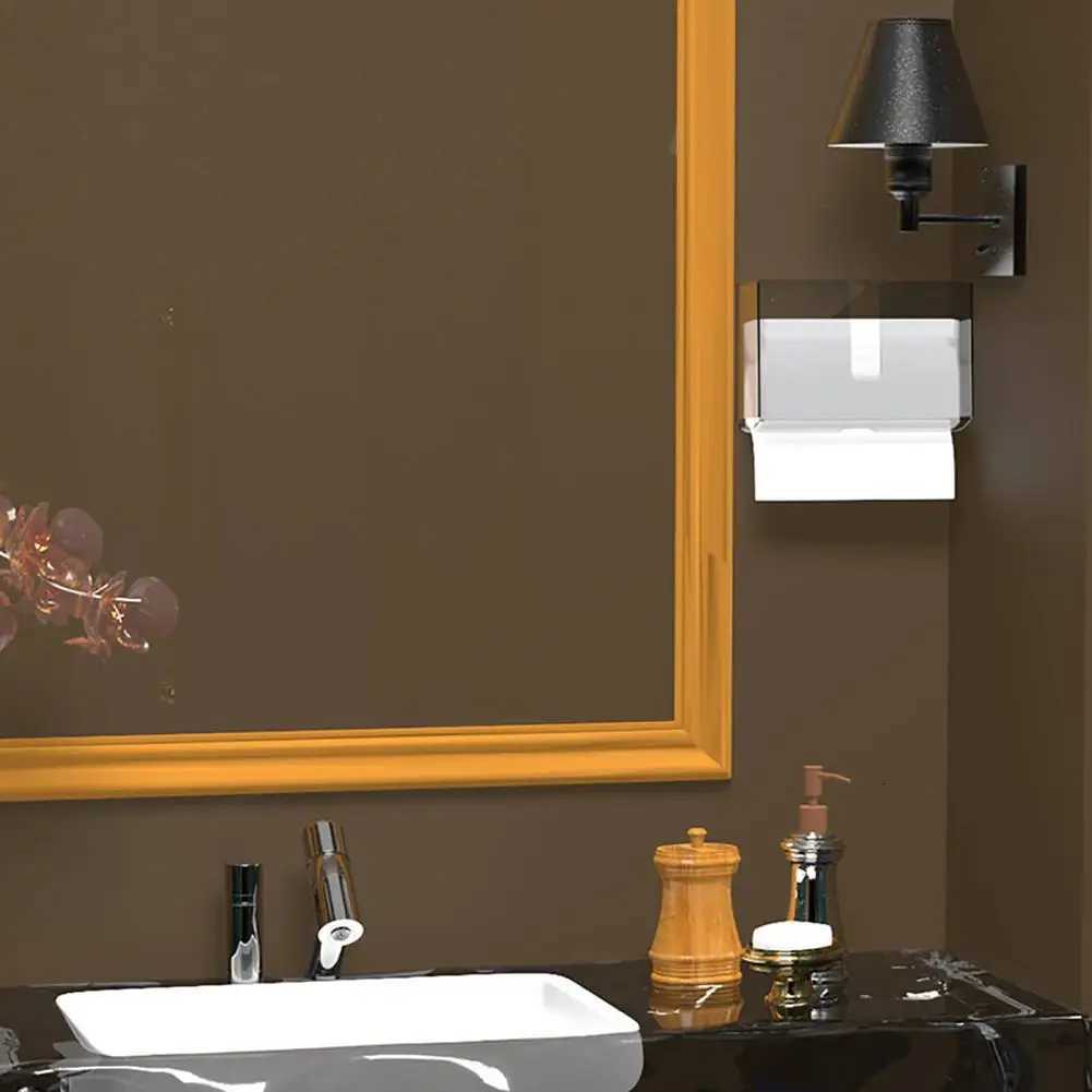 Transparent Kitchen Toilet Paper Holder Storage Rack Roll Paper Holder for Bathroom Rack Tissue Rack Stand Shelf Home OrganizerM251124