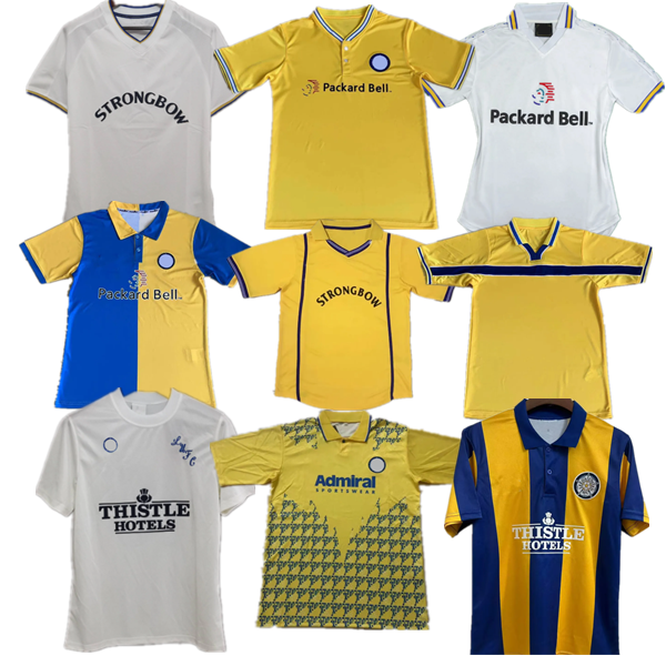 LEEDS Retro Football Shirt 1972 78 89 90 91 92 93 95 96 97 98 99 00 01 02 Retro STRACHAN GILES MCALLISTER SPEED BATTY Sportswear 24 25 Football shirt