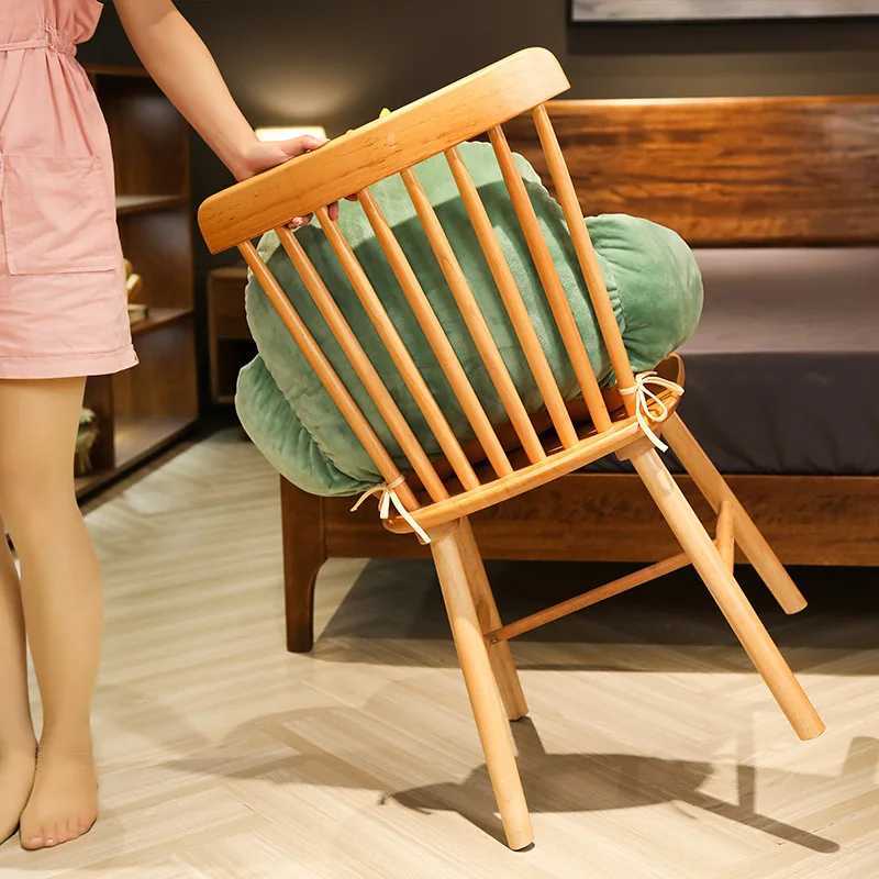 Integrated Waist Cushion Office Seat Sedentary Seat Cushion Student Dormitory Chair Plush Backrest Butt Cushion G251124