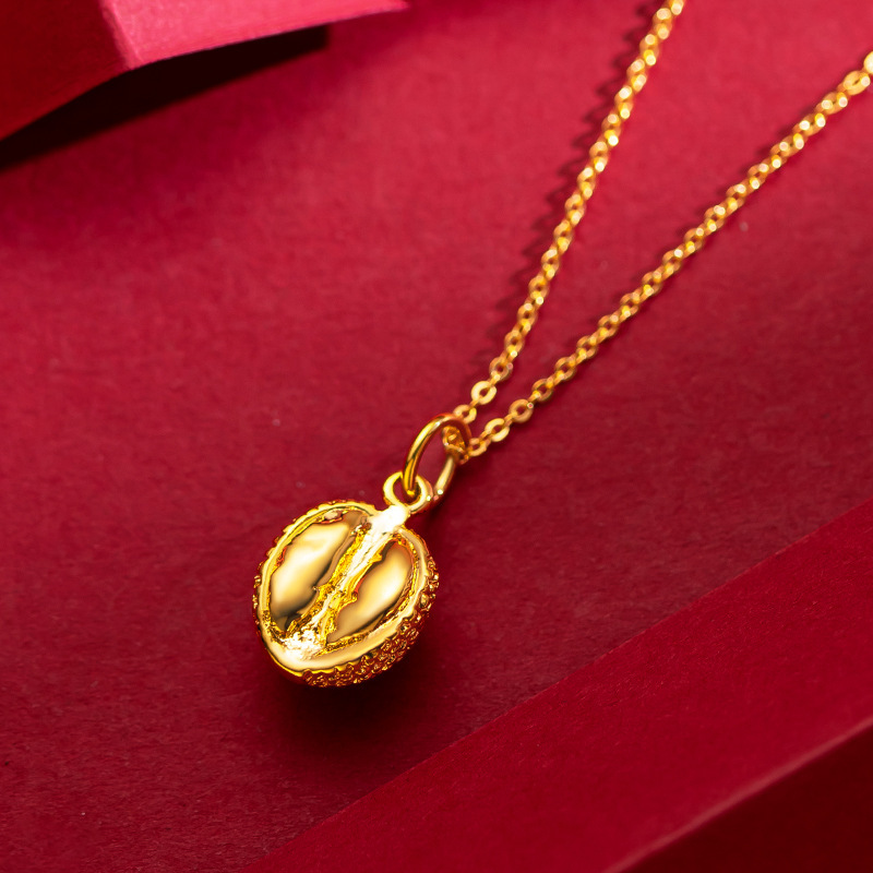 Vietnamese Sajin prosperity Flower pendant necklace, water wave chain 2025
