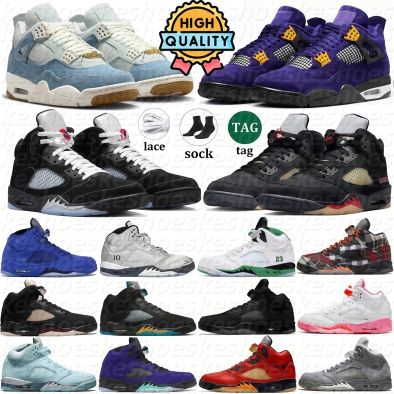 Basketball Shoes 5 OG Sneakers With Box Designer 5s Black Metallic Reimagined Miami Hurricanes Grape Alternate UNC White Black Cat Mens Women Outdoor Shoe Trainers a