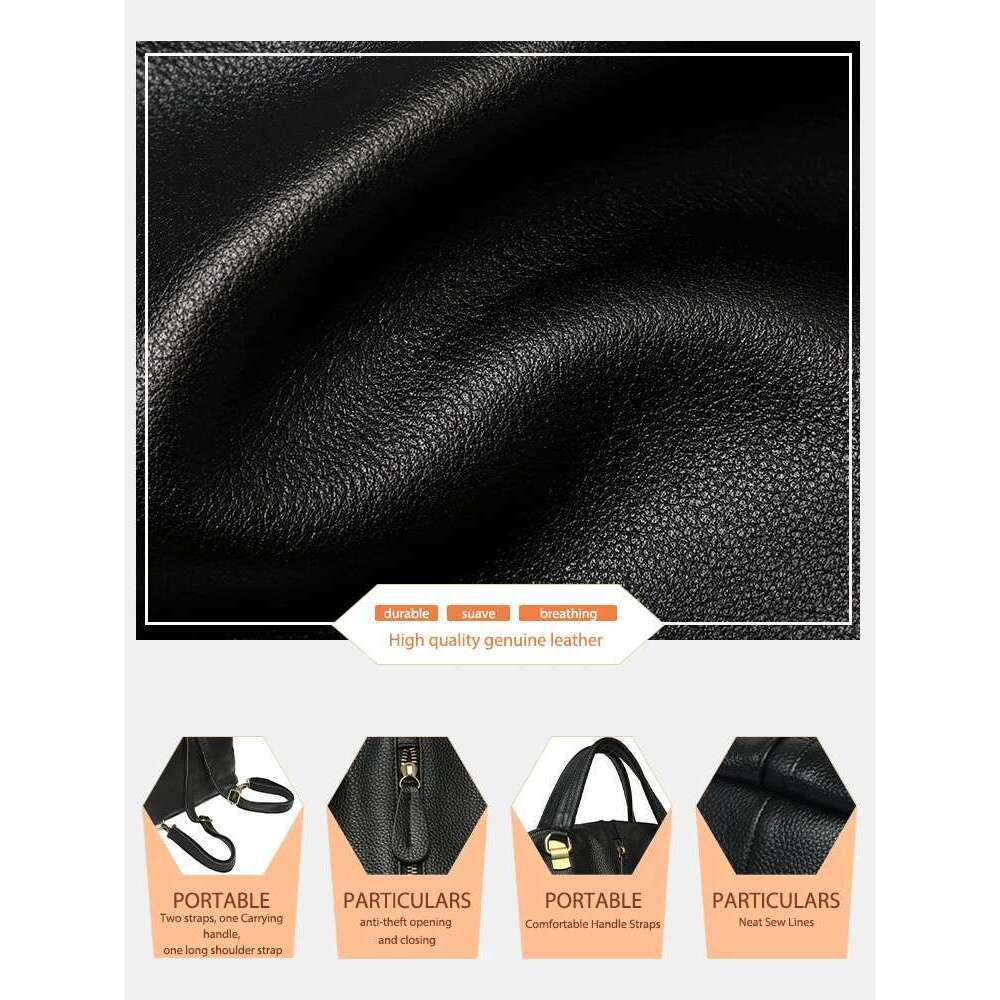 Designer Bag Zency Anti-Theft Vintage Women's Genuine Leather Outdoor Backpacks Large School Bag Designer Travel Satchel Shoulder Crossbody