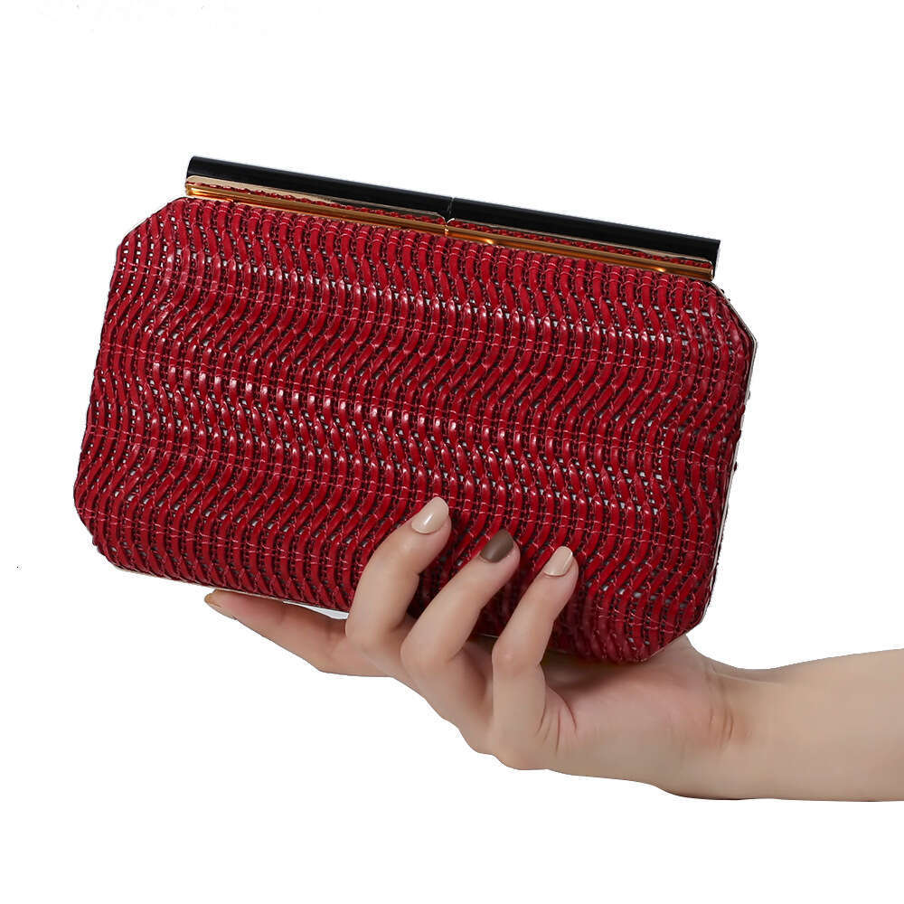 Dinner Bag New Knitted PU Banquet Style Single Shoulder Handheld Dress Versatile Evening Women S Bag KQ