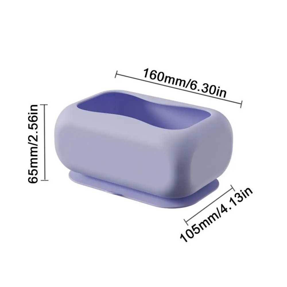 New Silicone Suction Cup Tissue Box Large Capacity Desktop Tissue Drawer Anti-Wear Super Soft Durable Car Tissue BoxM251124