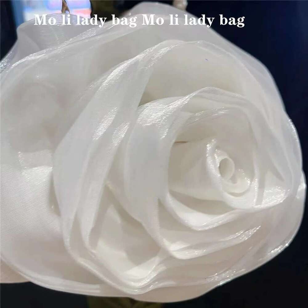 Designer bag2025 Satin Floral Handbag Women Elegant Evening Wedding Party Clutch Purse Pearl Beading Shoulder Crossbody Bag Luxury Bag