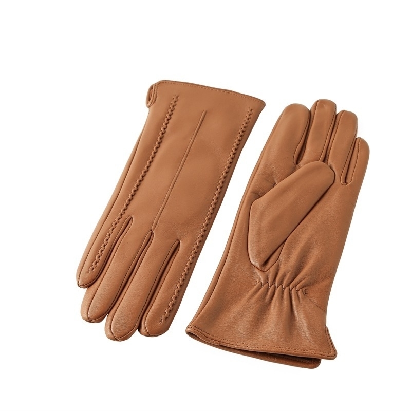 Gours Winter Mens Leather Gloves Touchscreen Gloves Fashion Warm Black Gloves Goatkin Gloves GSM012 241122