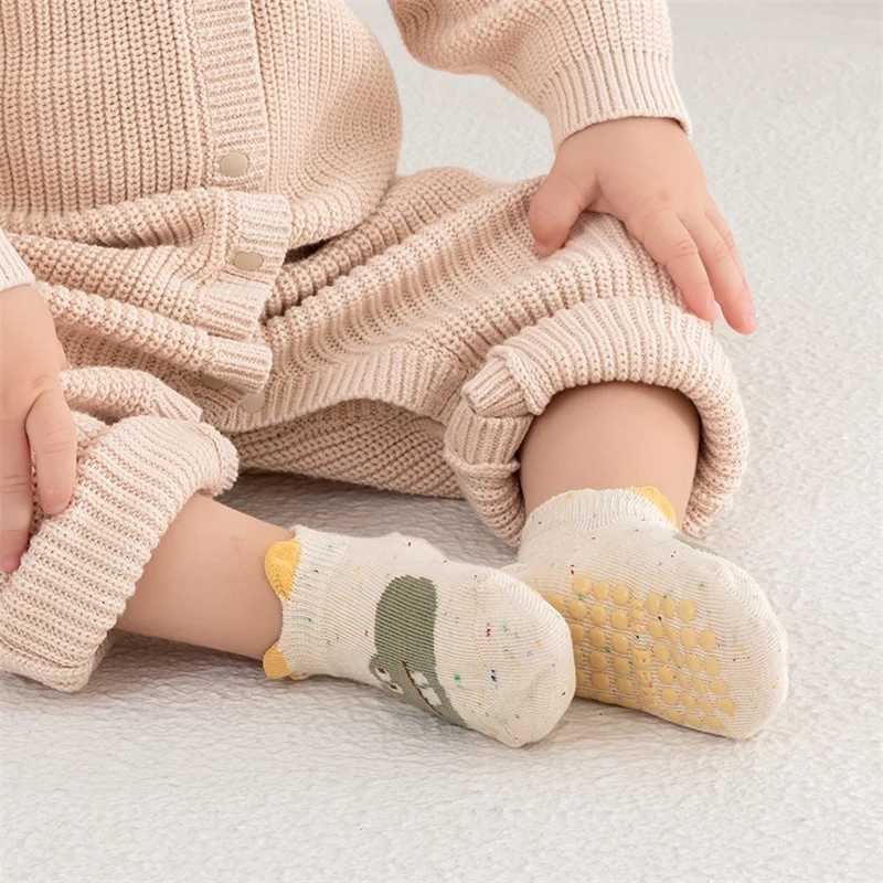 Kids Floor SOCKS 0-5 Years Soft Cotton Anti-slip Sports SOCKS for Baby Toddler Boys Girls Autumn Winter Home Wear G251124