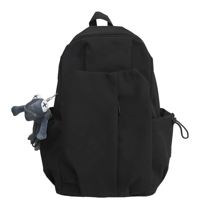 Solid Color Large Capacity Make-Up Class Commuting Female 2023 High School College Students, Leisure Bag For Eating Out, Men's And Women's B