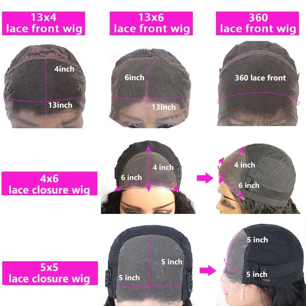 30Inch Body Wave 13X4 13X6 HD Front Human Hair Brazilian Lace Frontal Wigs Pre Plucked For Black Women