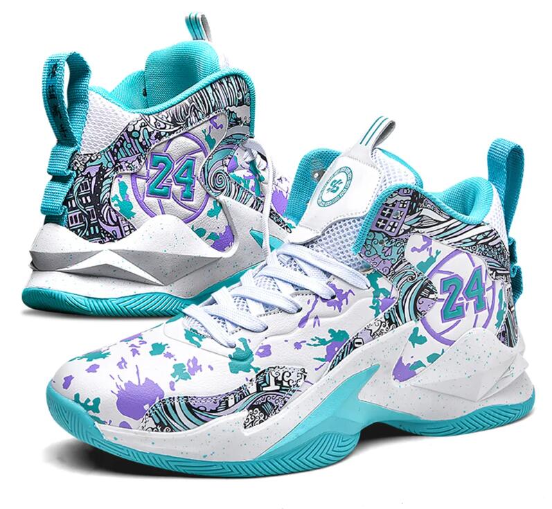 Top Designer basketball sneakers Men's fashionable high comfortable non slip lace up durable sports shoes suitable for men's outdoor activit