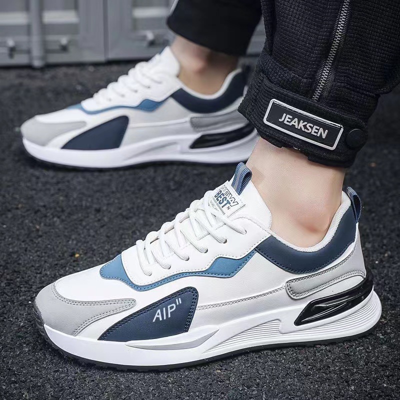2025 New Designer Shoes Men's Leather Sneakers Outdoor Casual Sport Shoes