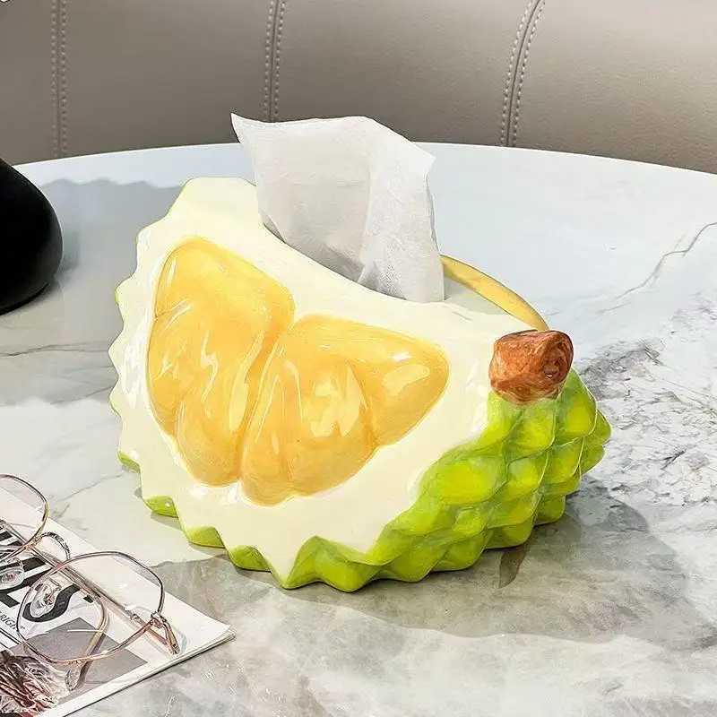 2025 New Design Durian-Shaped Paper Towel Holder Innovative Large-Capacity Tissue Storage Box With Smooth Surface FinishM251124