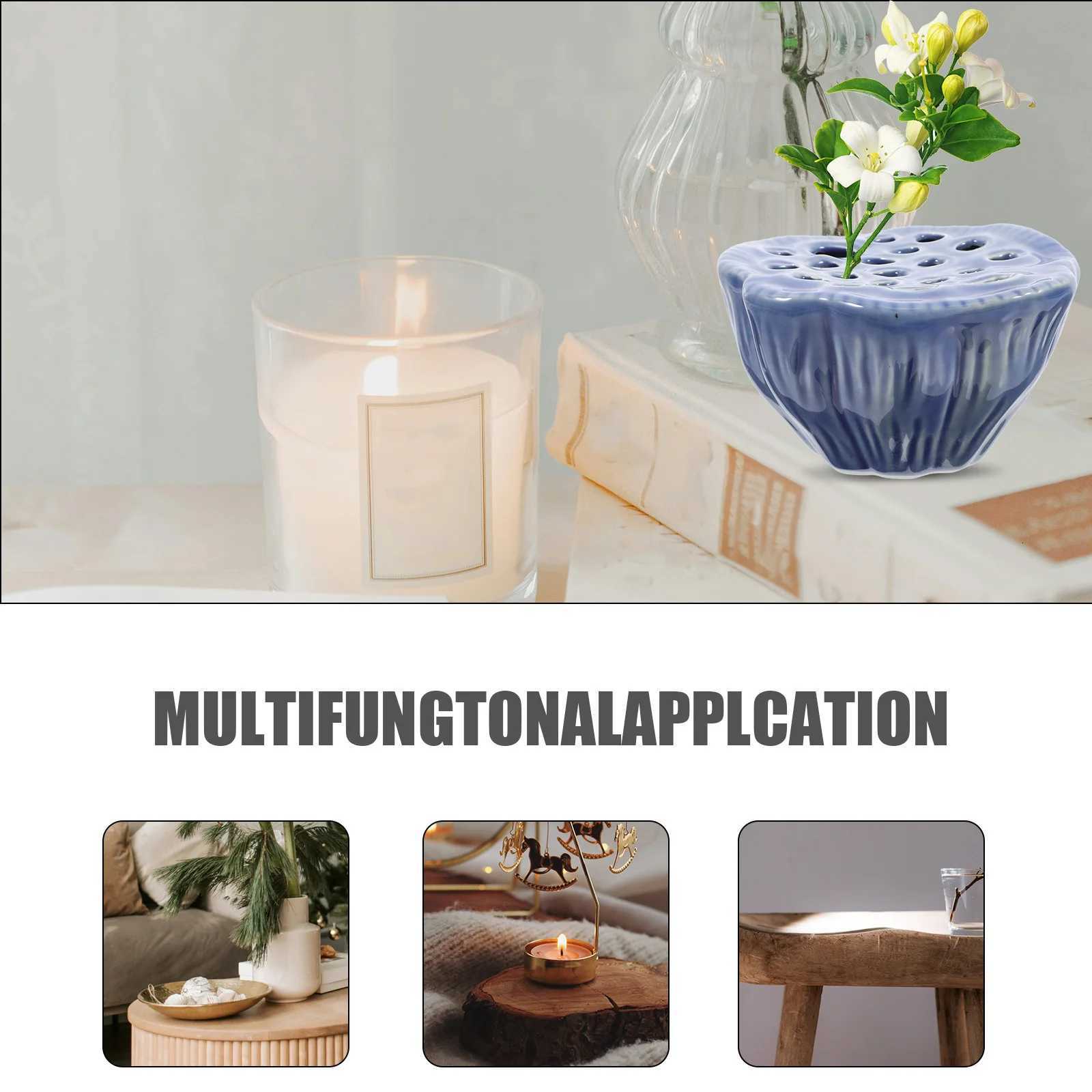 Lotus Pod Ceramic Vase Elegant Minimst Flower Holder Decorative Flower Arrangement Table Centerpiece Decor Table Decor C251124