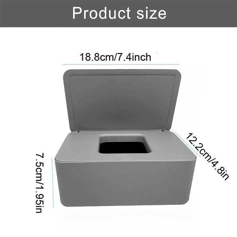 1pc Wet Tissue Box Desktop Seal Wipes Paper Storage Box Household Plastic Dust-proof With Lid Tissue Box For Home Office DecorM251124