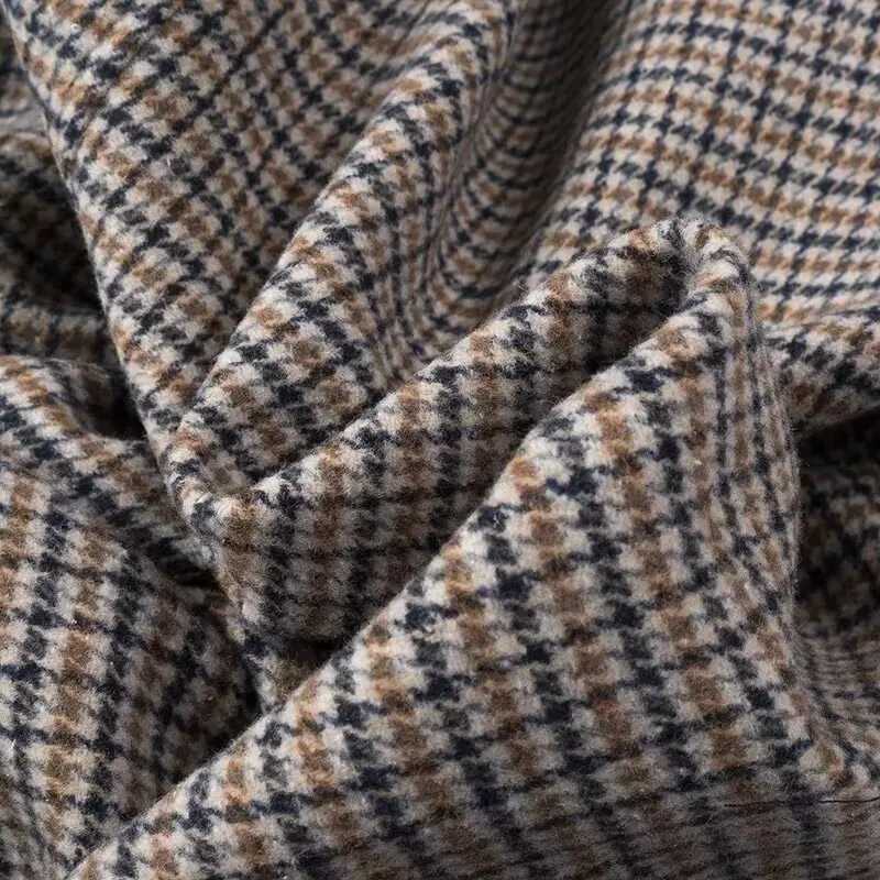 Autumn new womens clothing fashionable temperament versatile casual long plaid woolen coat J251124