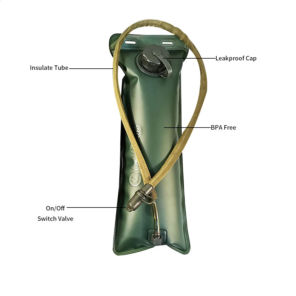 1 hydration backpack 253L large capacity water tank running bike storage bag camping supplies 250424