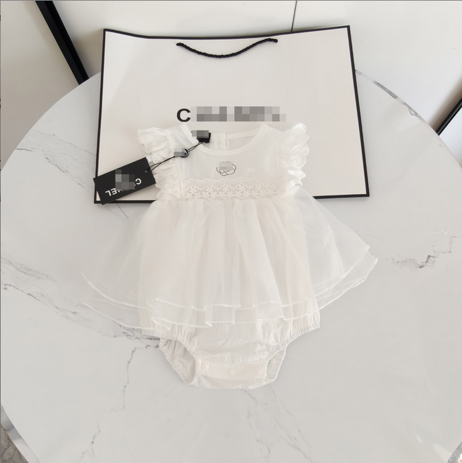 Kids Luxury Designer Newborn Baby Girl Boy Rompers Clothes Infant Girls Letter Print long short sleeve Onesie Bodysuit Jumpsuits tops dc
