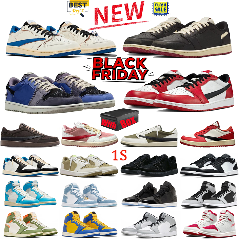 with box designer shoes Casual Shoes men women sneakers 1s Better with time sail alternate Regency Purple Chicago Athleisure fashion Classic Sports Shoes eur 36-47