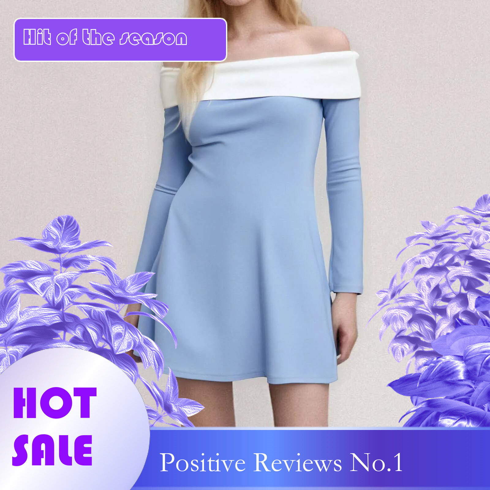 Dongdumaoyi Off Shoulder Long Sleeve Mini Dress For Women Spring Summer New Patchwork Strapless Backless A Line Sexy Elegant