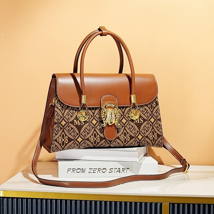 Massa Tote With Large Capacity And High-End Feel, Autumn New Vintage Single Shoulder Handbag, Crossbody Bag, Women's Bag