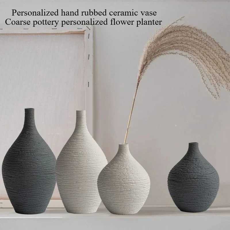 White Ceramic Vase Decoration for Home Nordic Luxury Narrow Mouth Flower Pot Living Room Interior Office Desktop Decor Gift C251124