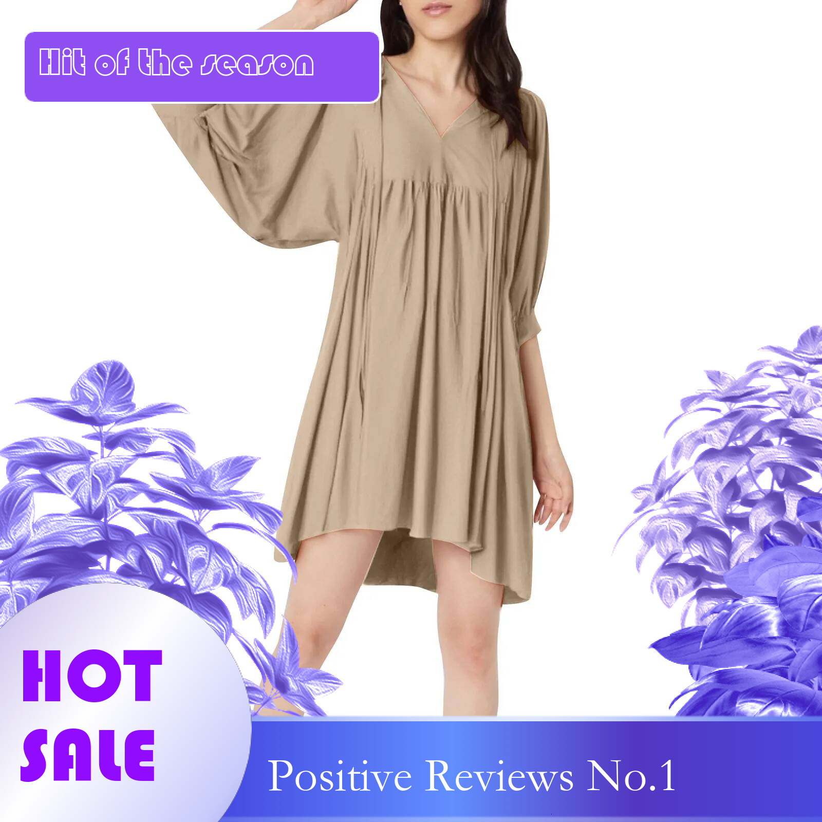 Dongdumaoyi Womens Boho Mini Dress Floral Tassel Tie Front V Neck Summer Dresses Flowy Short Causal Beach Ruffle