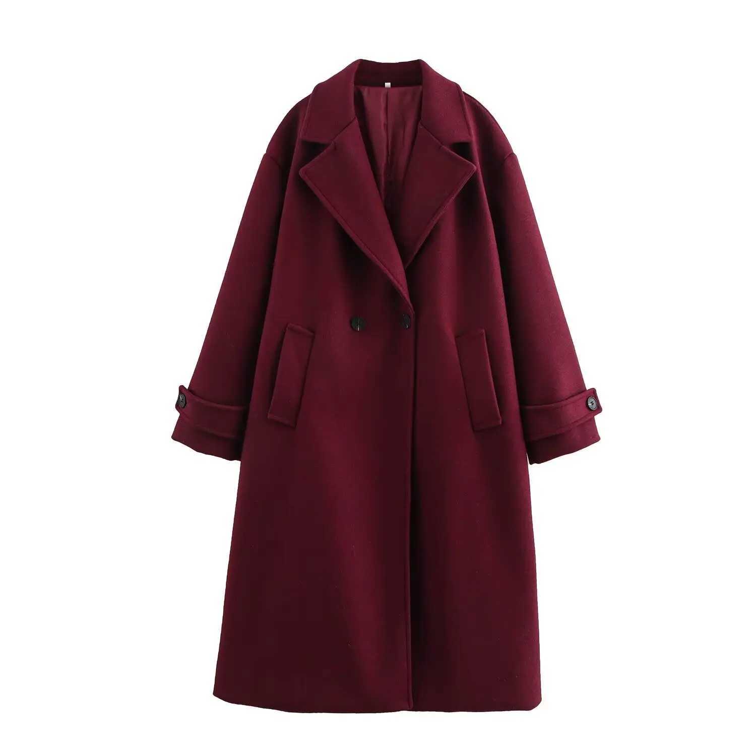 Autumn New Womens Clothing Style Fashionable Tri color Luxury Loose Collar Long Sleeve Coat J251124