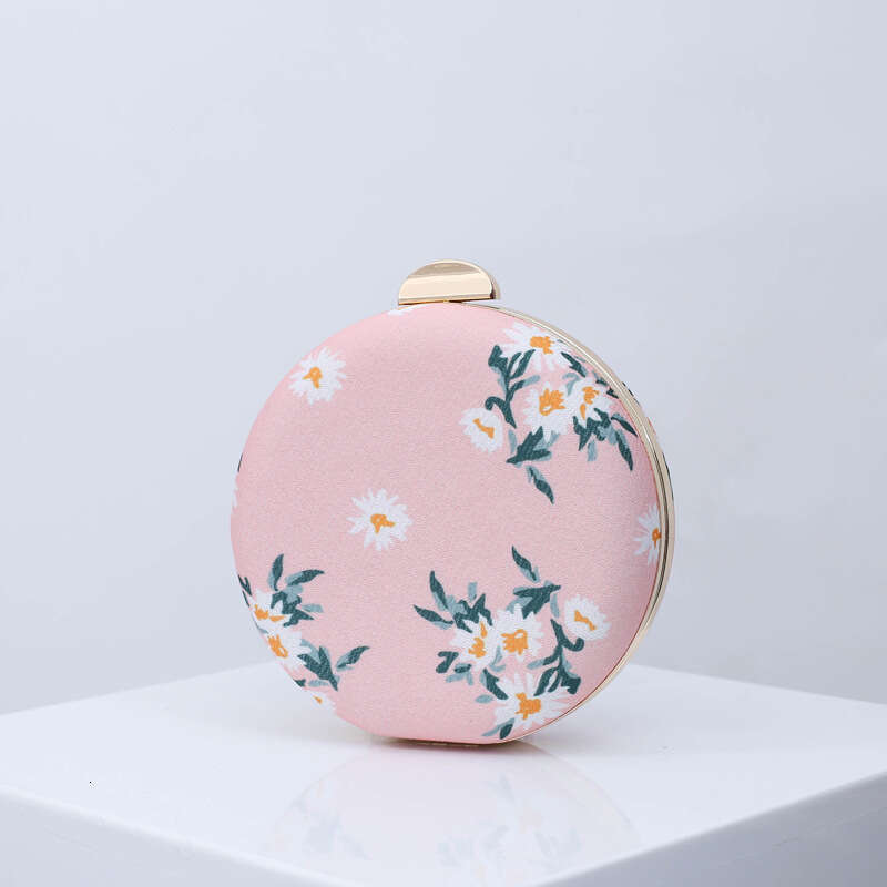 Dinner Bag New Japanese Hefeng Handheld Dinner Ins Round Small Drum Bag Printing Pattern Texture Handbag KQ