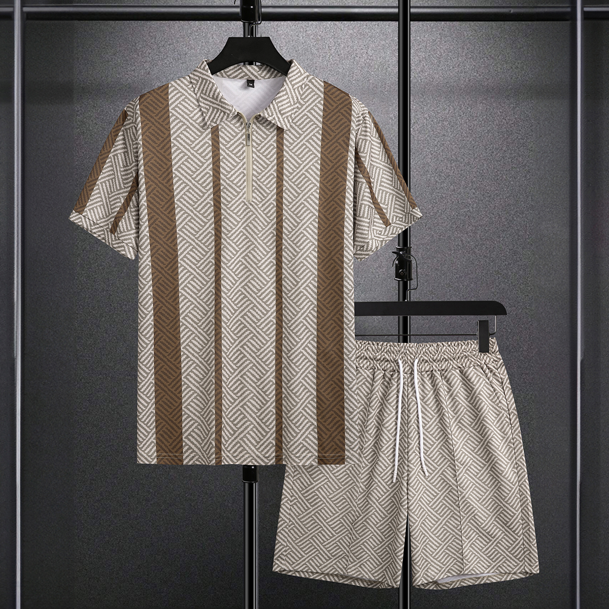 Men's summer casual minimalist hot selling polo set