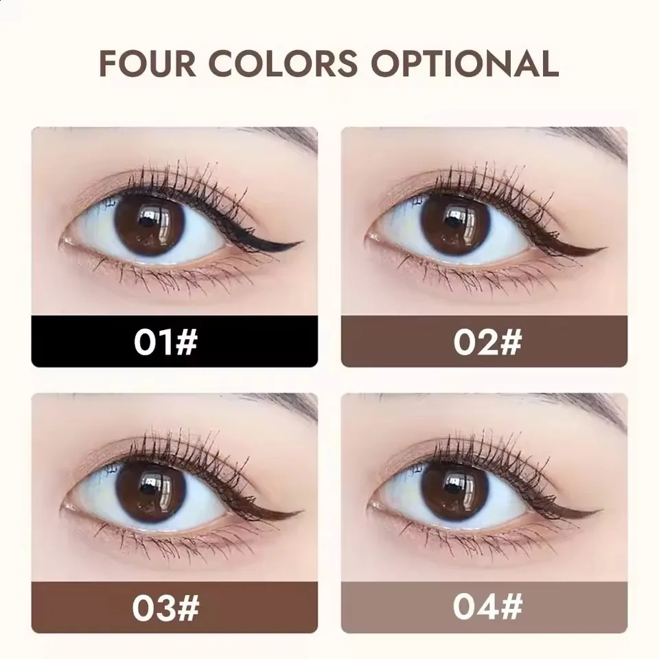 Ultra thin eyeliner is waterproof sweat proof durable and stain free Brown 250418