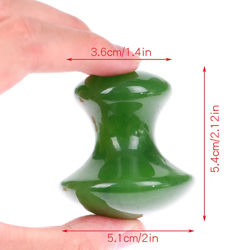 SPA Jade Board Face Massager Natural Rose Quartz Mushroom Facial Back Foot Acupuncture Massage Scraper Gua Sha Tool 250423