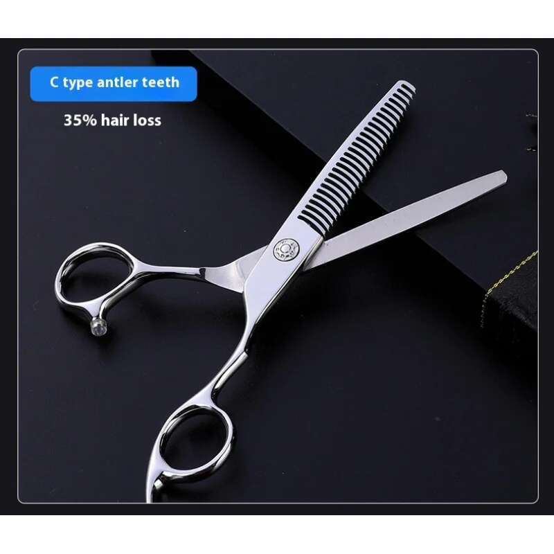 6 Inch Salon Hair Stylist Professional Hairdressing Scissors Japan440C Steel Straight Scissors Thinning Shear Knife Set