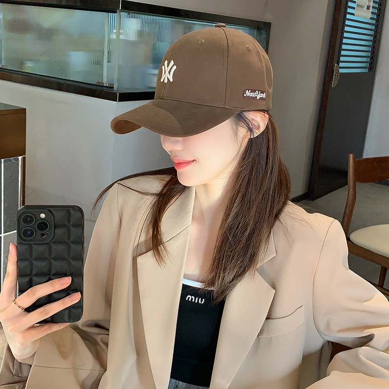 Couples baseball caps with three-dimensional embroidered letters wide-brimmed sunshade visor caps ins Y2K designer beanie bonnet winter hat luxe mens 