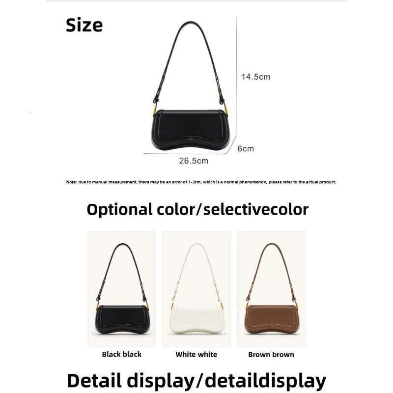Jwpee Pudding Bag Joy, Niche Design With A High-End Feel, Crossbody Retro Armpit Stick Bag, Single Shoulder Women's Bag