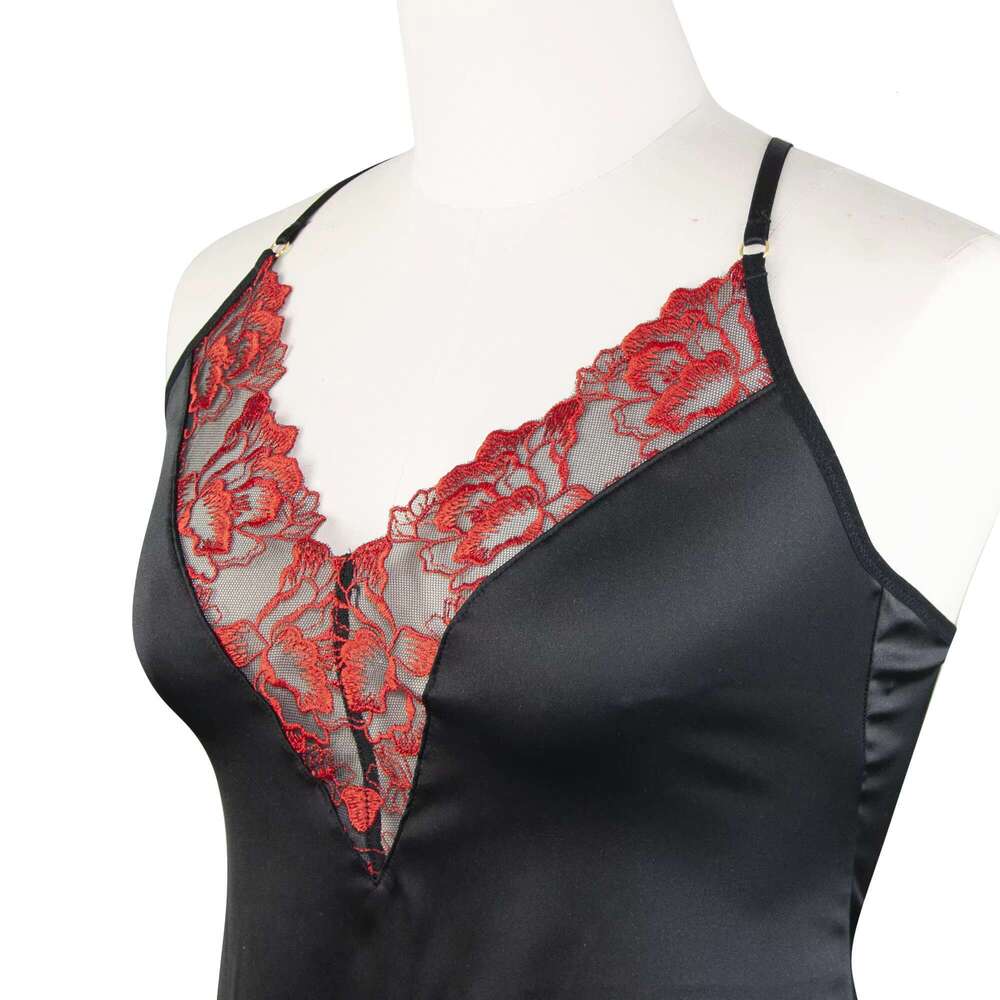 Factory Seamless Lady Underwear Fashion Sexy Embroidery Lace Lingerie Night Dresses For Women