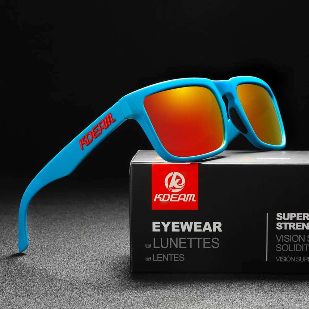 2025 New KDEAM Original Design Men Polarized Sunglasses Summer Beach Square Sun Glasses Fashion Cool Women Shades UV400 Lens