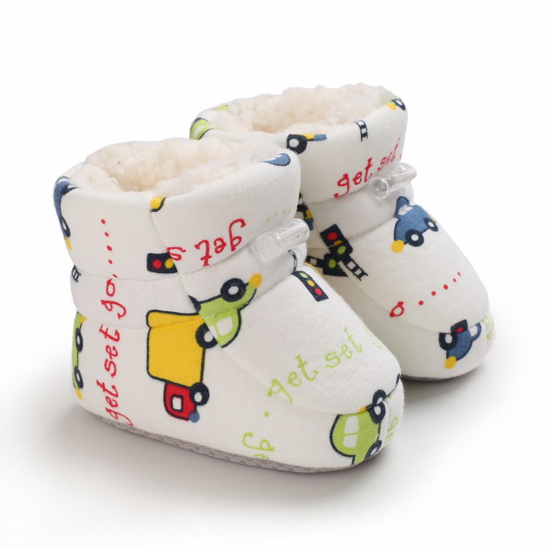 Baby Non Slip New Born Toddler Shoes Winter Infant Enfant Cotton Snow Boots Kidszworld Multicolor Cartoon Little Kids Boots 0-18 Months 0-18 Months K0
