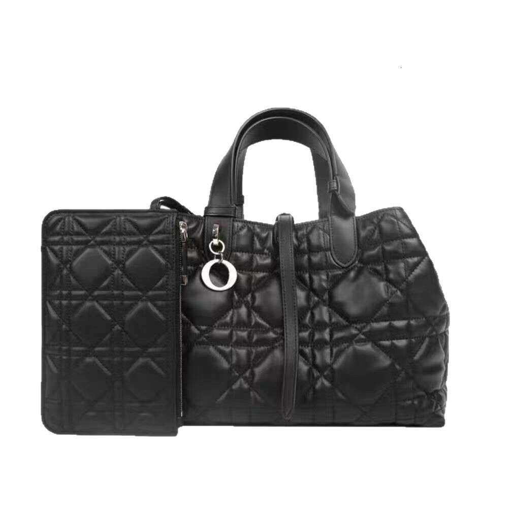 New D Home Daifei Tote High end Lingge Handbag Leather Women's Single Shoulder Large Capacity Bag