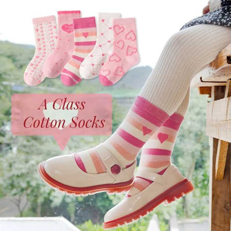 1-12Y Girls Socks Autumn Winter Socks Cotton Socks Kids Lolita Fancy Socks Twist Pattern G251124