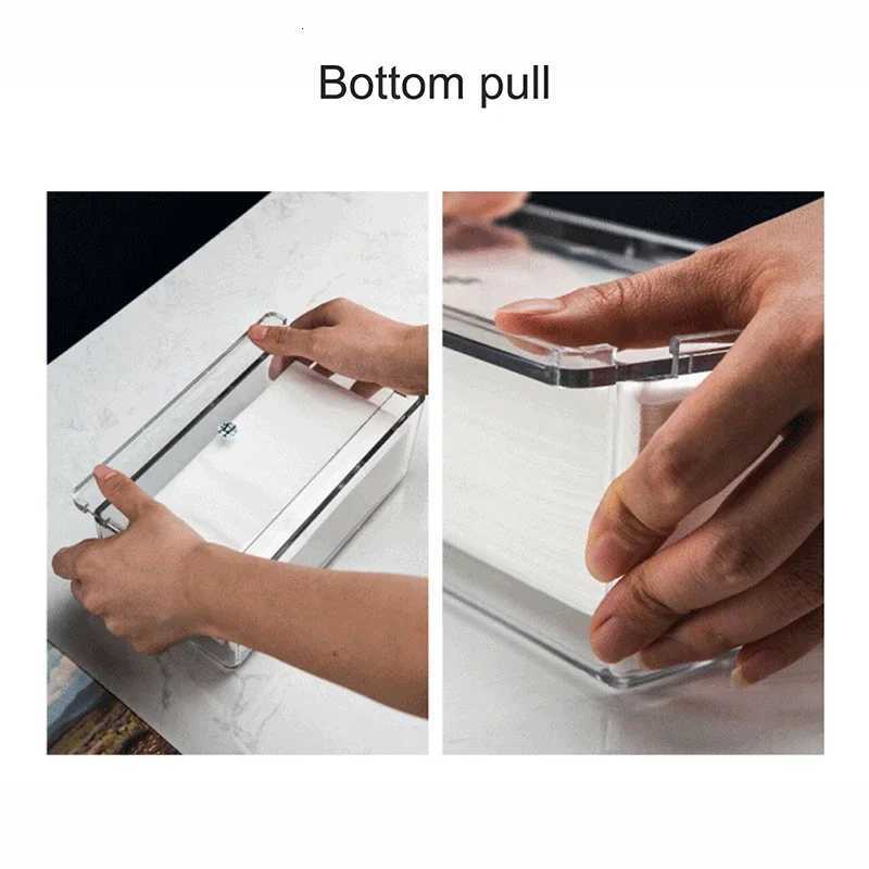 New simple and fashionable tissue box tissue dispenser desktop kitchen tissue holder home office and car tissue storage boxM251124