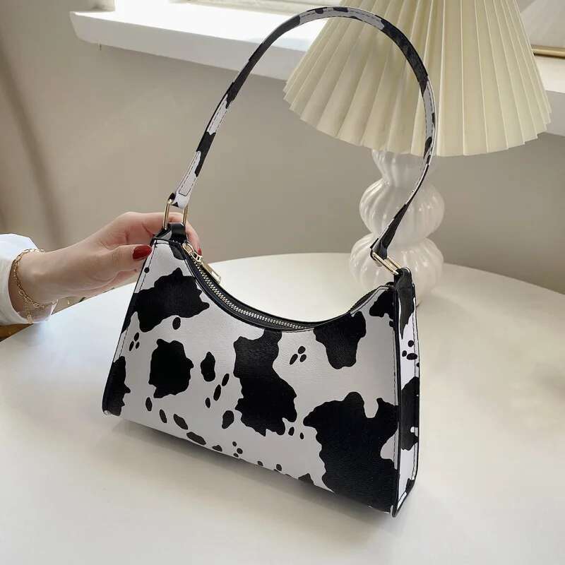 Summer New Shoulder Bags For Women High Quality Zebra Underarm Handbags PU Leather Leopard Armpit Purse Bag