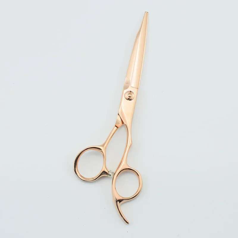 6 Inch Gold Plating High-End Salon Barber Professional Hairdressing Golden Straight Thinning Hair Scissors Knife Set