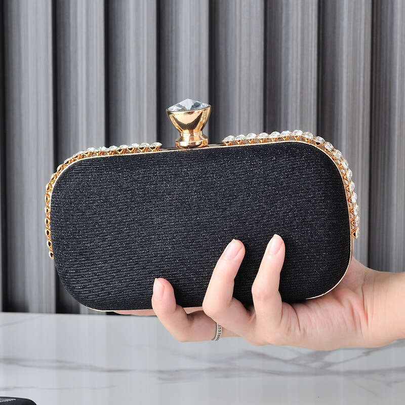 Dinner Bag Dinner New Evening Dress Small Design High Grade Crossbody Diamonds Handheld One Shoulder Women S Bag KQ