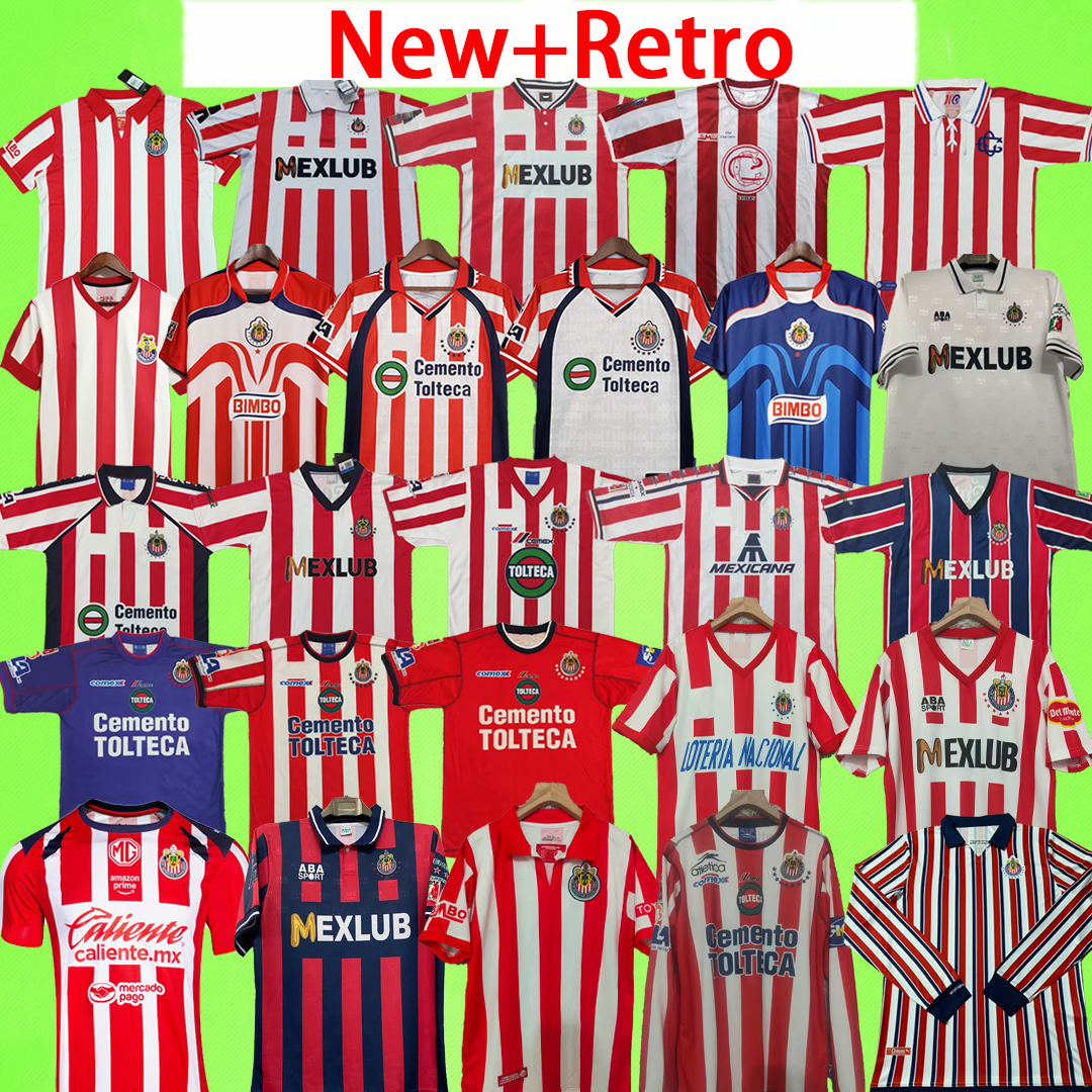New + Retro 2026 2027 Chivas soccer jerseys long sleeve Guadalajara Vintage football shirts T 90 91 92 93 94 95 96 97 98 99 00 01 02 03 04 05 06 07 08 09 uniform 60th 100th 115th