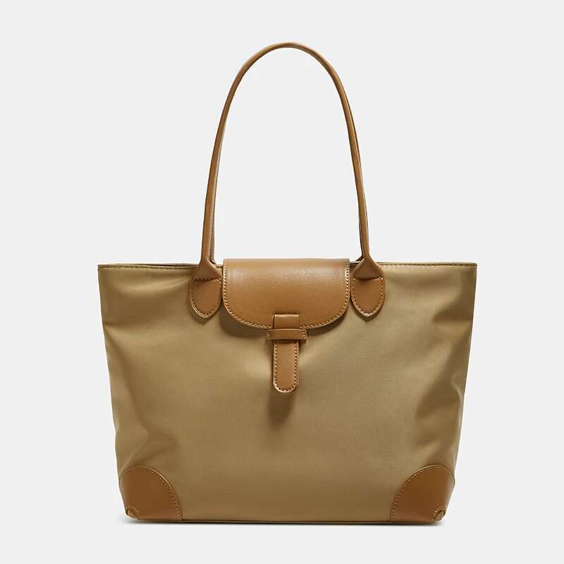 Luxury Designer New Single Shoulder Commuting Large Student Class Nylon Versatile Tote Bag Fashion