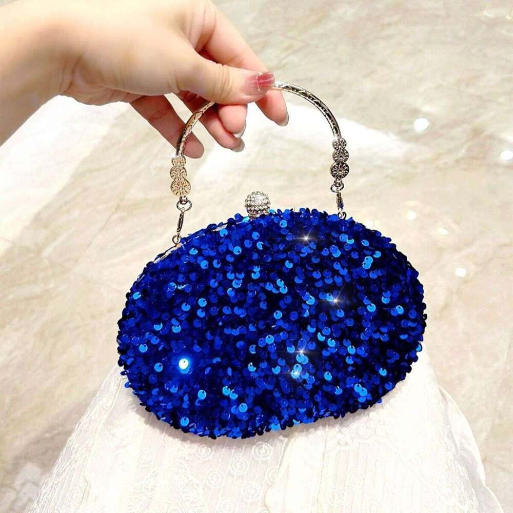 Light Luxury Sequin Dinner Bag, New High-End Hand-Held Dress, Fairy Crossbody Women's Small Bag