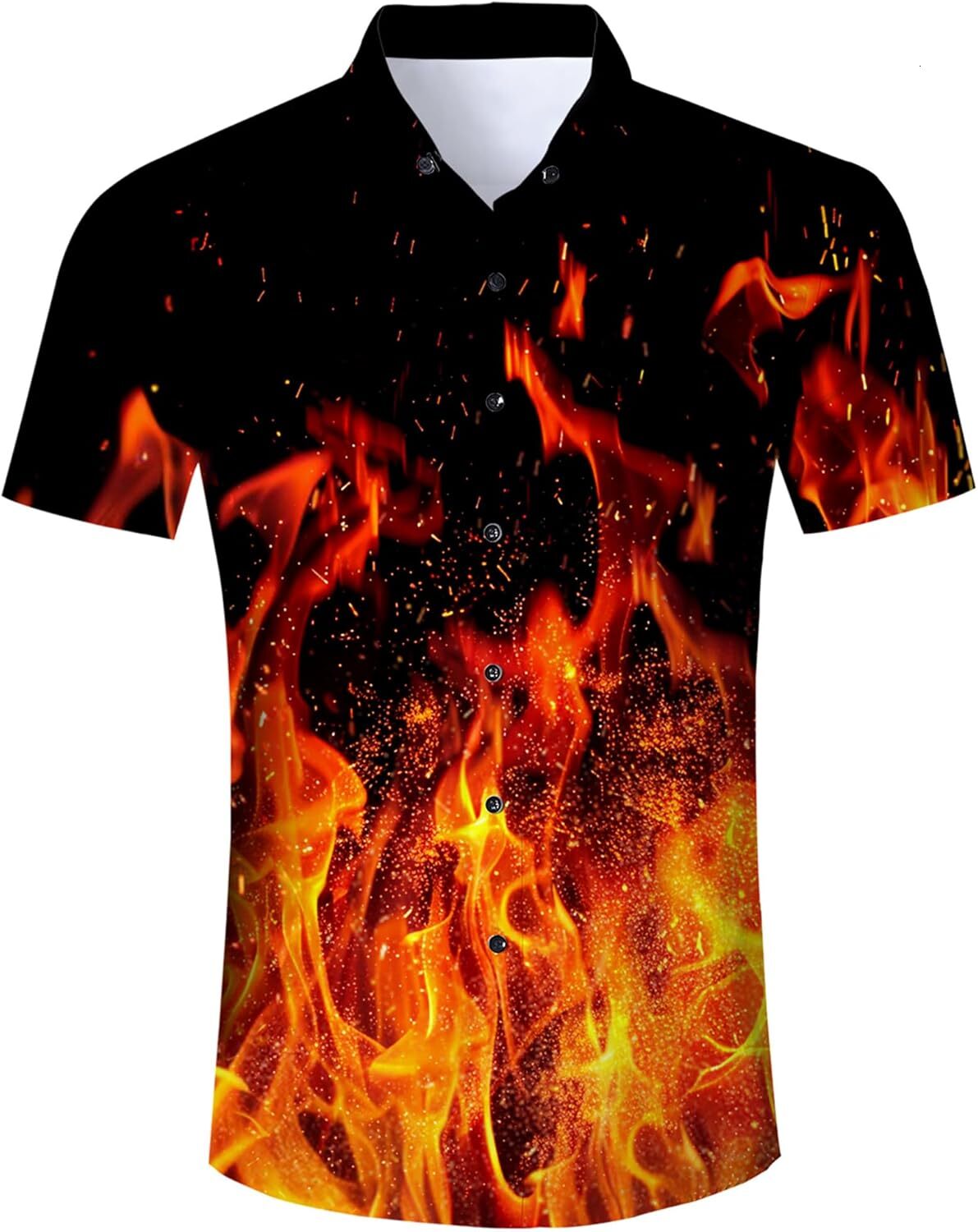 Mens Polo shirt Mens Button Down Short Sleeve Dress Shirt Novelty Hawaiian Holiday Summer Funny tops summer clothes Short sleeve